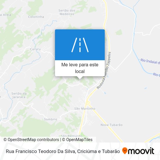 Rua Francisco Teodoro Da Silva mapa