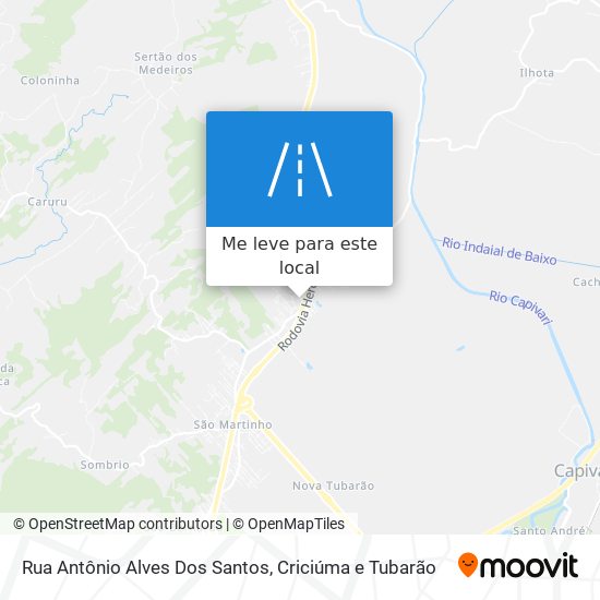 Rua Antônio Alves Dos Santos mapa