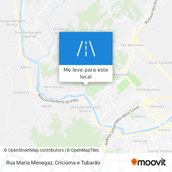 Rua Maria Menegaz mapa