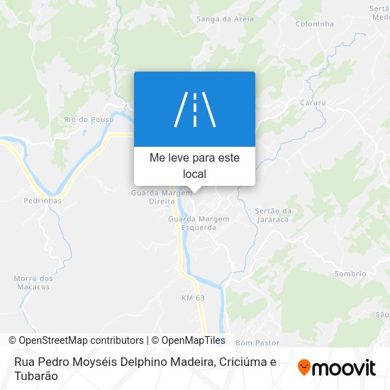 Rua Pedro Moyséis Delphino Madeira mapa