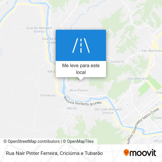 Rua Nair Pinter Ferreira mapa