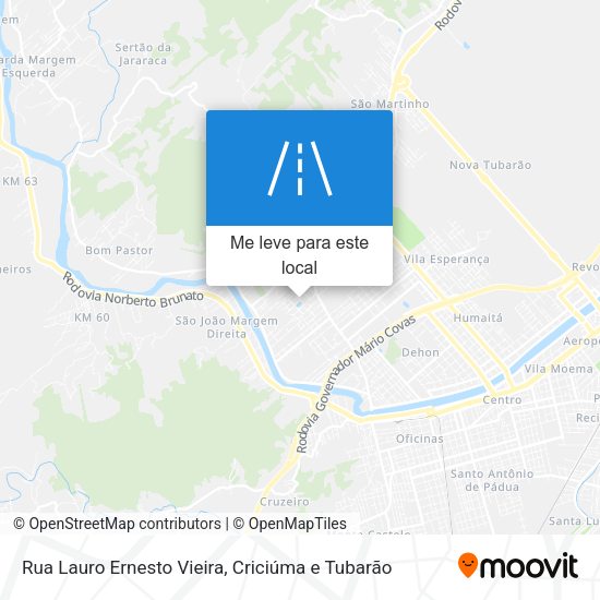 Rua Lauro Ernesto Vieira mapa