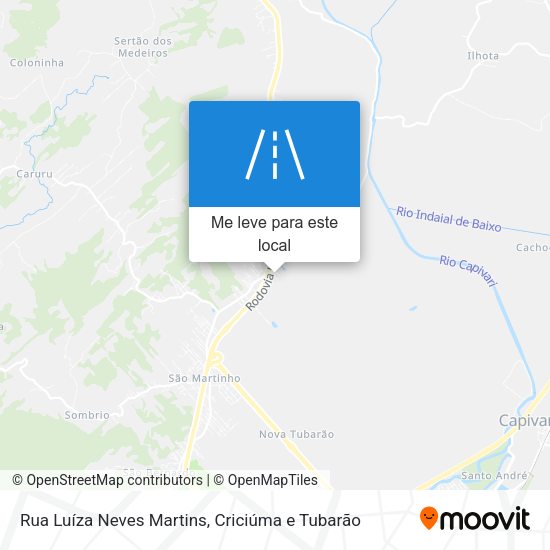 Rua Luíza Neves Martins mapa