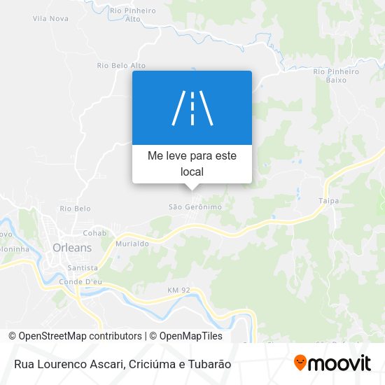 Rua Lourenco Ascari mapa