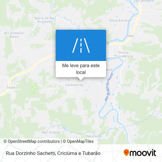 Rua Dorzinho Sachetti mapa