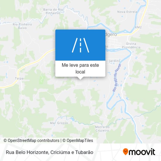 Rua Belo Horizonte mapa