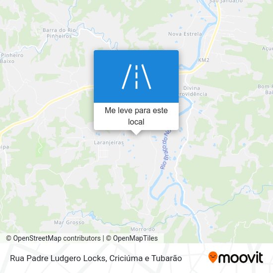 Rua Padre Ludgero Locks mapa