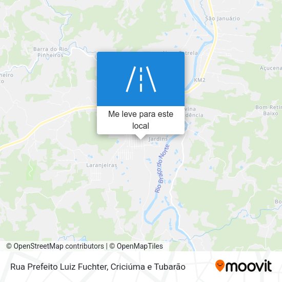Rua Prefeito Luiz Fuchter mapa