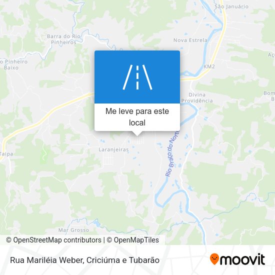 Rua Mariléia Weber mapa