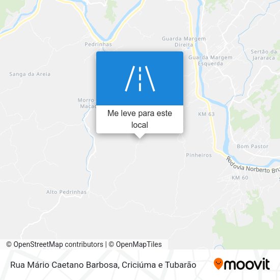 Rua Mário Caetano Barbosa mapa