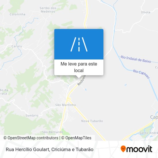 Rua Hercílio Goulart mapa