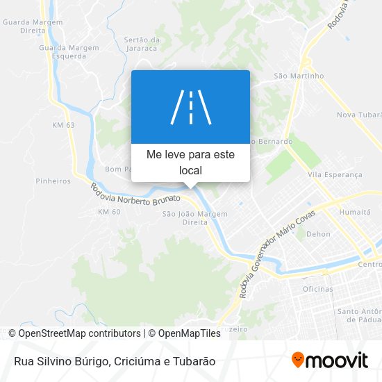 Rua Silvino Búrigo mapa