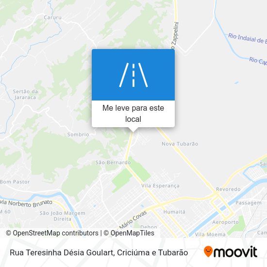 Rua Teresinha Désia Goulart mapa