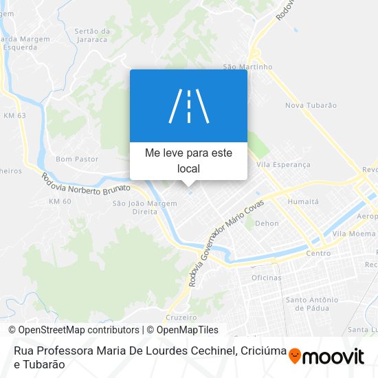 Rua Professora Maria De Lourdes Cechinel mapa