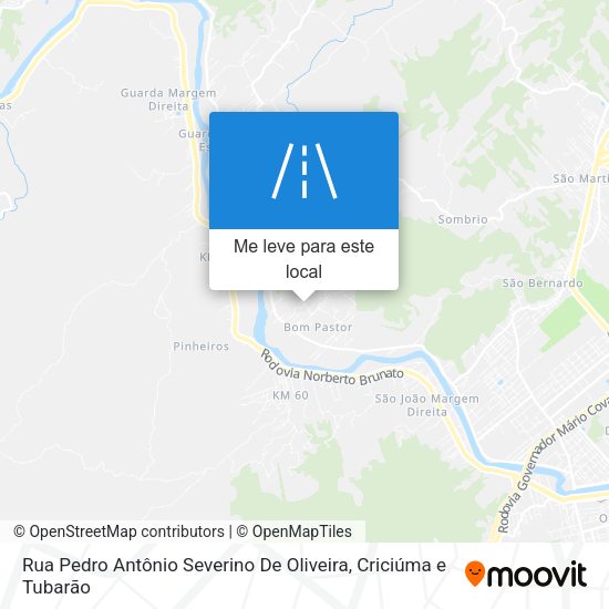 Rua Pedro Antônio Severino De Oliveira mapa