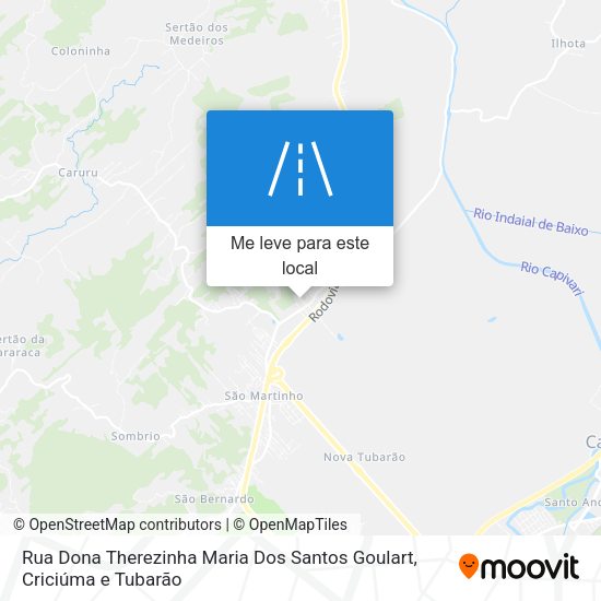 Rua Dona Therezinha Maria Dos Santos Goulart mapa
