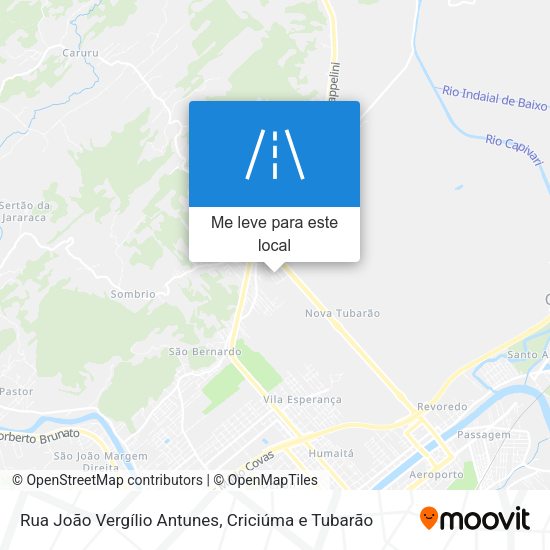 Rua João Vergílio Antunes mapa