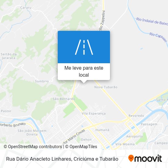 Rua Dário Anacleto Linhares mapa