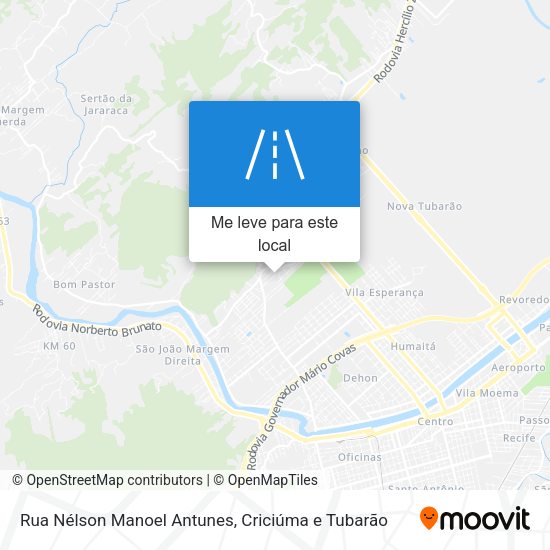 Rua Nélson Manoel Antunes mapa
