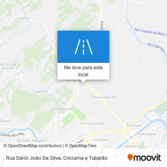 Rua Dário João Da Silva mapa