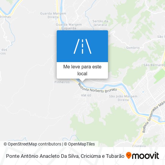 Ponte Antônio Anacleto Da Silva mapa