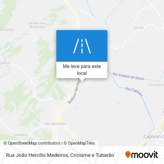 Rua João Hercílio Medeiros mapa