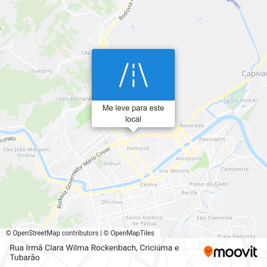 Rua Irmã Clara Wilma Rockenbach mapa