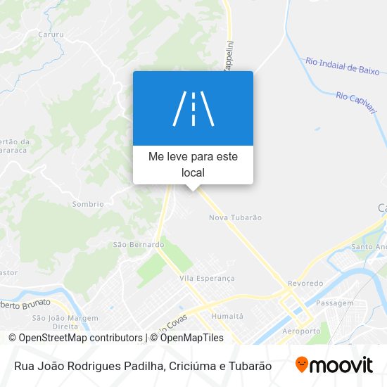 Rua João Rodrigues Padilha mapa