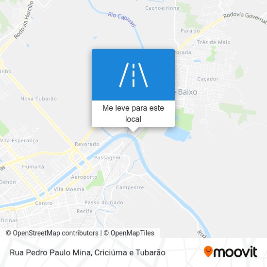 Rua Pedro Paulo Mina mapa