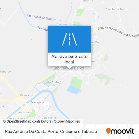 Rua Antônio Da Costa Porto mapa