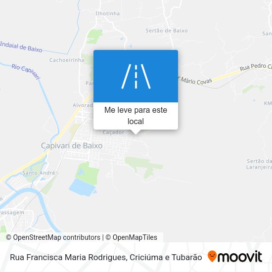 Rua Francisca Maria Rodrigues mapa