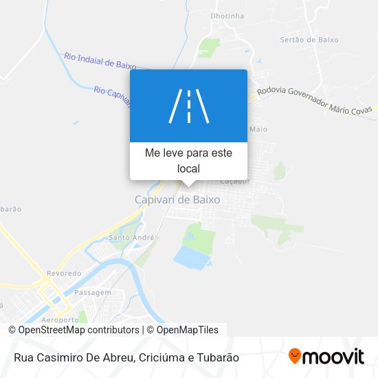 Rua Casimiro De Abreu mapa
