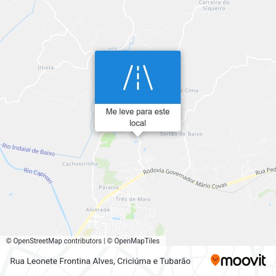Rua Leonete Frontina Alves mapa