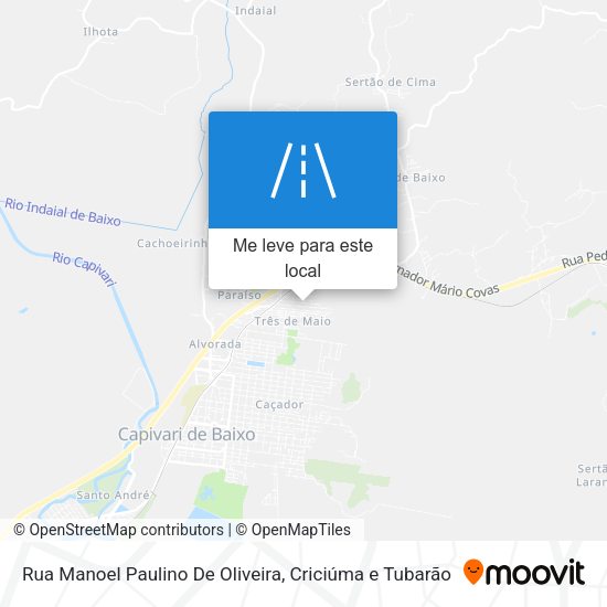 Rua Manoel Paulino De Oliveira mapa