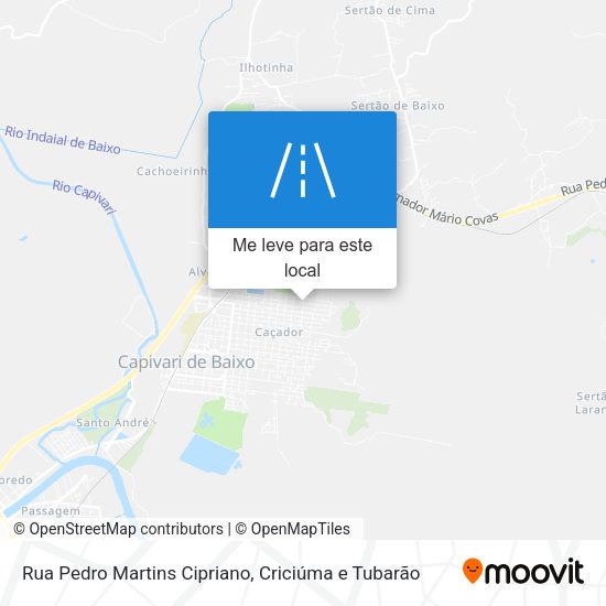 Rua Pedro Martins Cipriano mapa