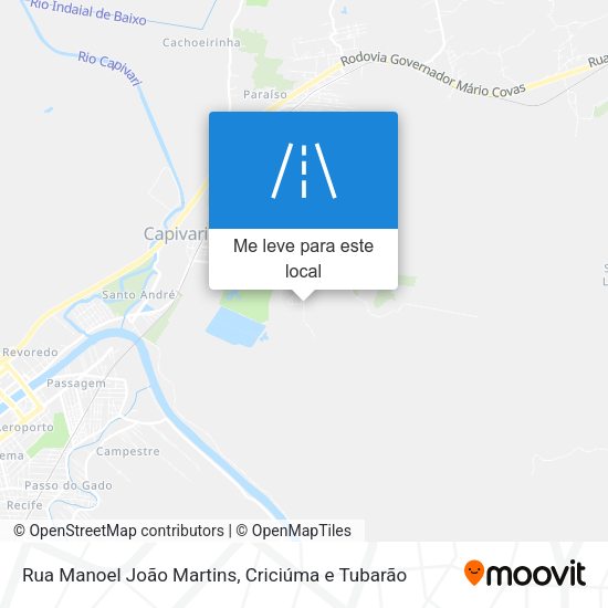 Rua Manoel João Martins mapa