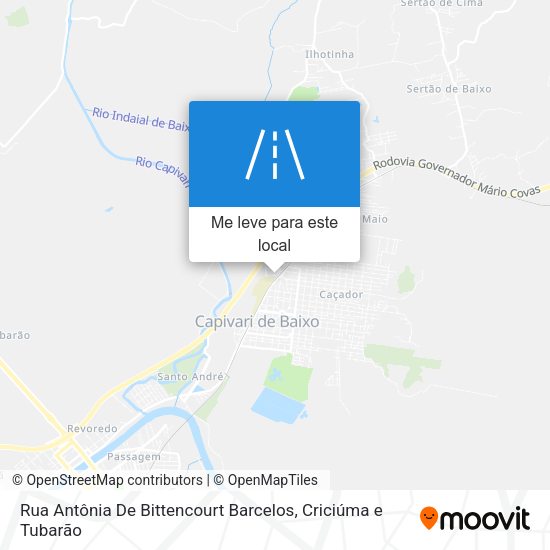 Rua Antônia De Bittencourt Barcelos mapa