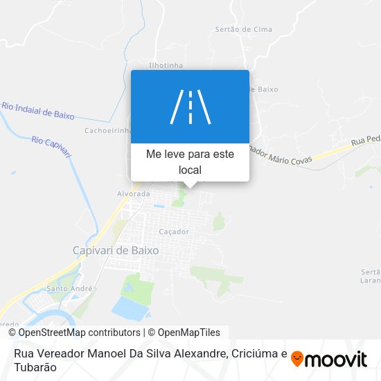 Rua Vereador Manoel Da Silva Alexandre mapa