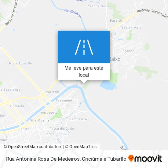 Rua Antonina Rosa De Medeiros mapa