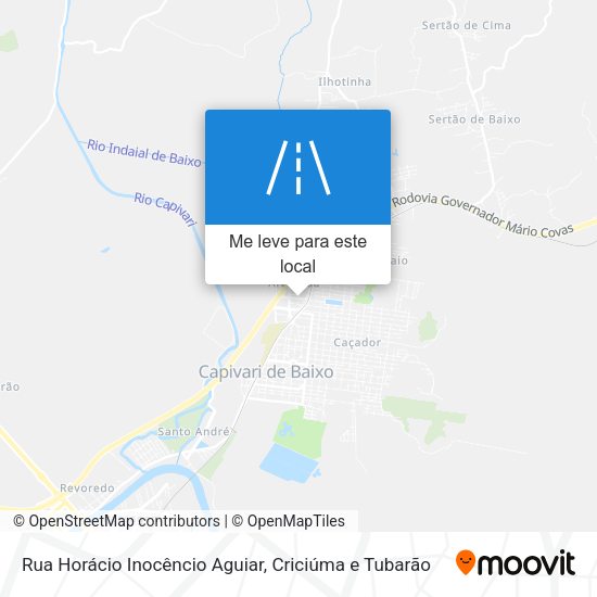 Rua Horácio Inocêncio Aguiar mapa