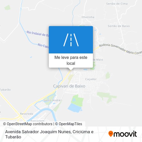 Avenida Salvador Joaquim Nunes mapa