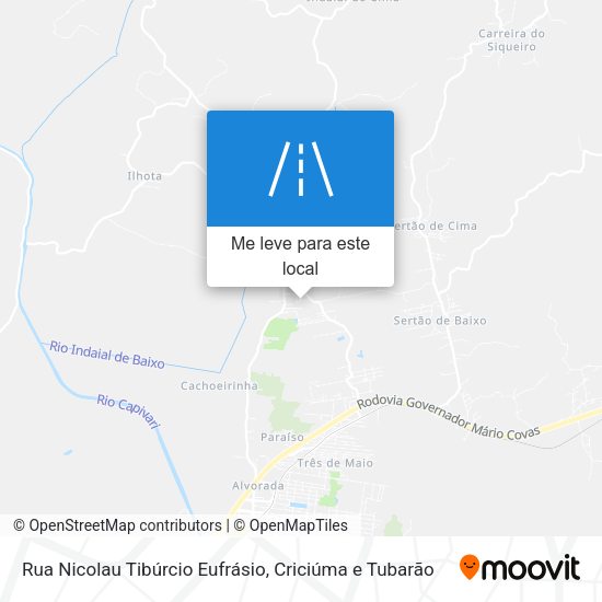 Rua Nicolau Tibúrcio Eufrásio mapa