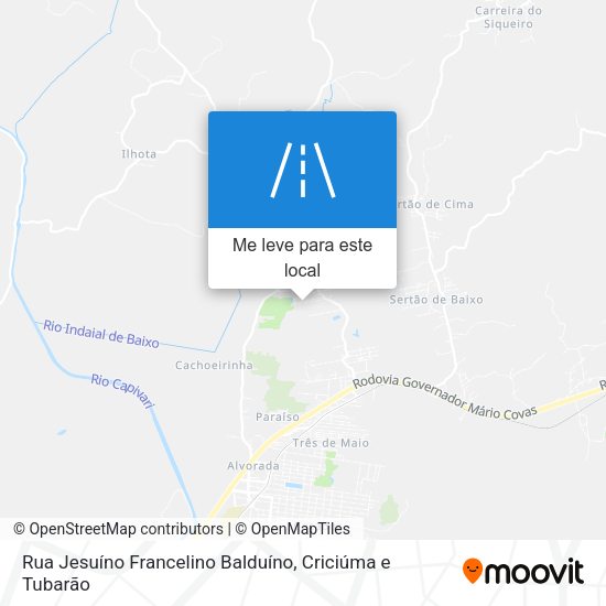Rua Jesuíno Francelino Balduíno mapa