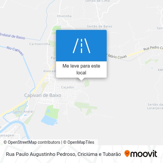 Rua Paulo Augustinho Pedroso mapa