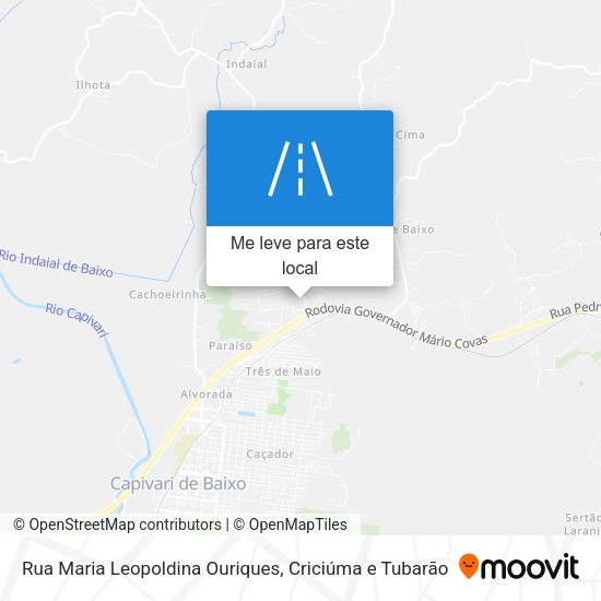 Rua Maria Leopoldina Ouriques mapa
