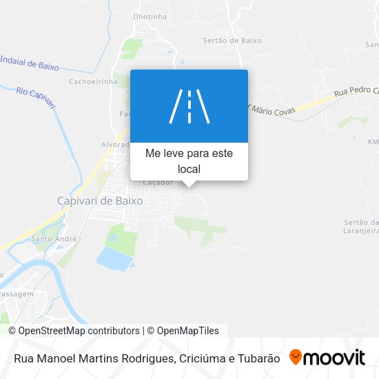 Rua Manoel Martins Rodrigues mapa