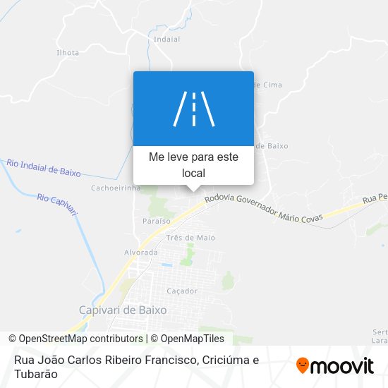 Rua João Carlos Ribeiro Francisco mapa
