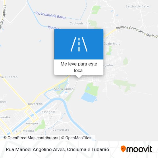 Rua Manoel Angelino Alves mapa