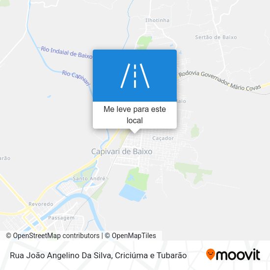 Rua João Angelino Da Silva mapa