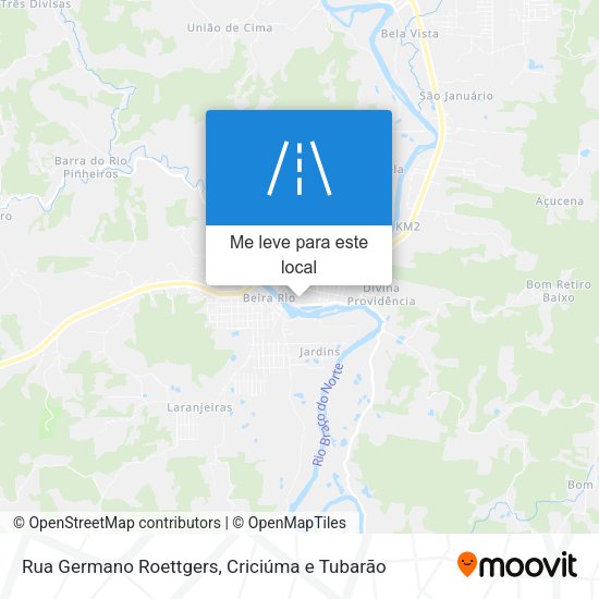 Rua Germano Roettgers mapa